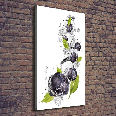 Verticale canvasfoto Bessen en ijs