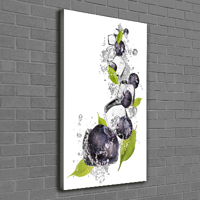 Verticale canvasfoto Bessen en ijs