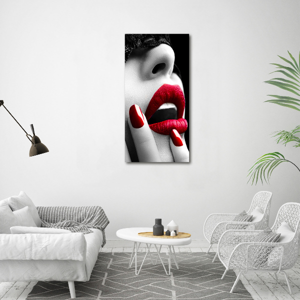 Verticale canvasfoto Kanten masker