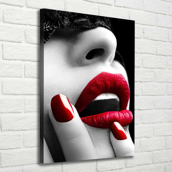 Verticale canvasfoto Kanten masker