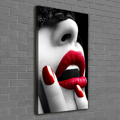 Verticale canvasfoto Kanten masker