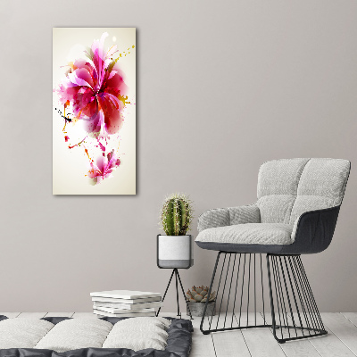 Verticaal schilderij op canvas Abstracte vrouw