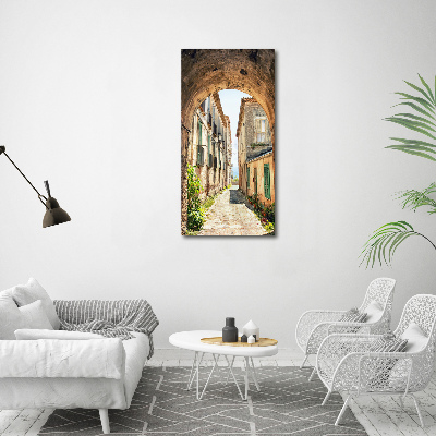 Verticale foto op canvas Italiaanse straten