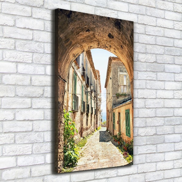 Verticale foto op canvas Italiaanse straten