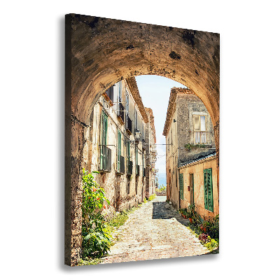 Verticale foto op canvas Italiaanse straten