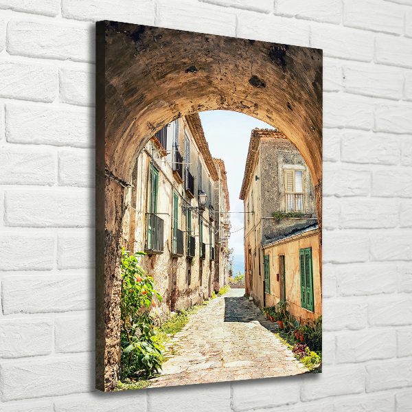 Verticale foto op canvas Italiaanse straten