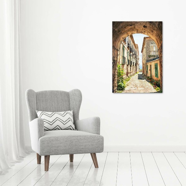 Verticale foto op canvas Italiaanse straten