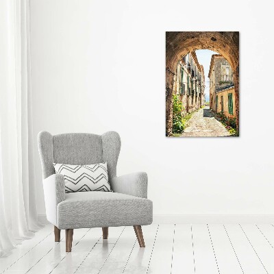 Verticale foto op canvas Italiaanse straten