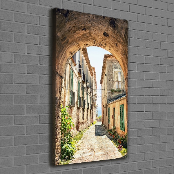 Verticale foto op canvas Italiaanse straten