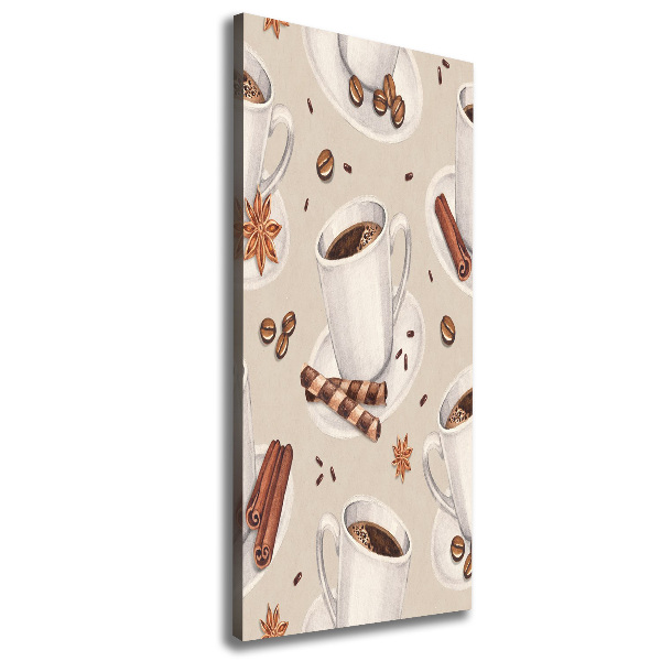 Verticale canvasfoto Een kopje koffie