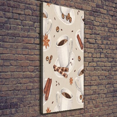 Verticale canvasfoto Een kopje koffie