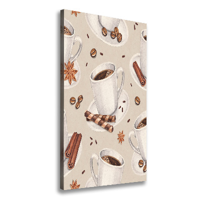 Verticale canvasfoto Een kopje koffie