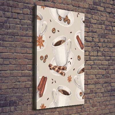 Verticale canvasfoto Een kopje koffie