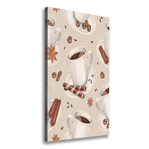 Verticale canvasfoto Een kopje koffie