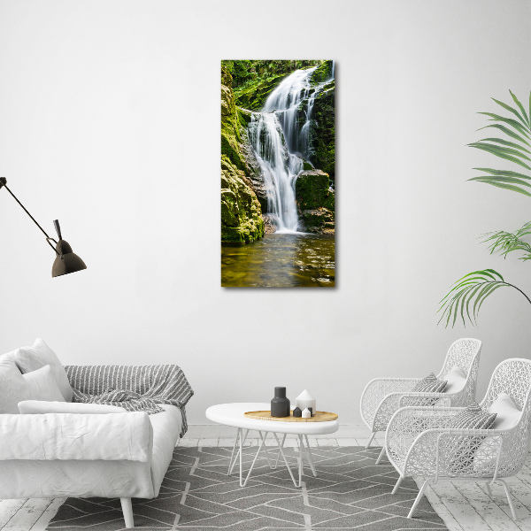 Verticale canvasfoto Waterval