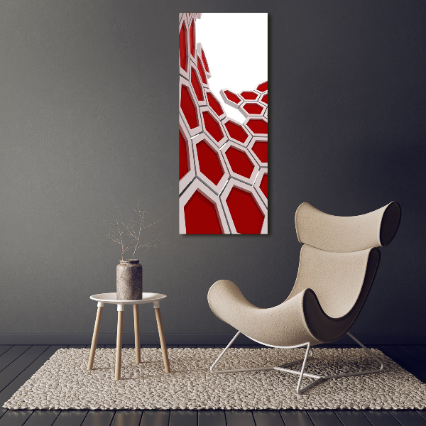 Verticale foto op canvas 3D-abstractie