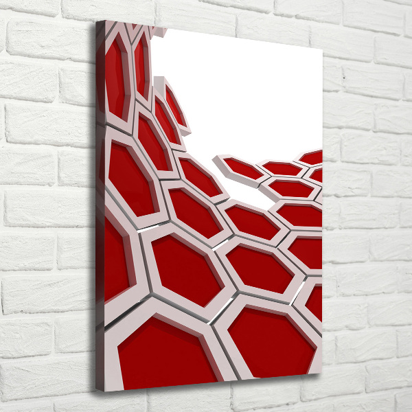 Verticale foto op canvas 3D-abstractie
