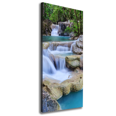 Verticale foto op canvas Waterval Thailand