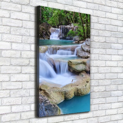 Verticale foto op canvas Waterval Thailand