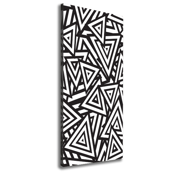 Verticale foto op canvas Achtergrond met driehoeken