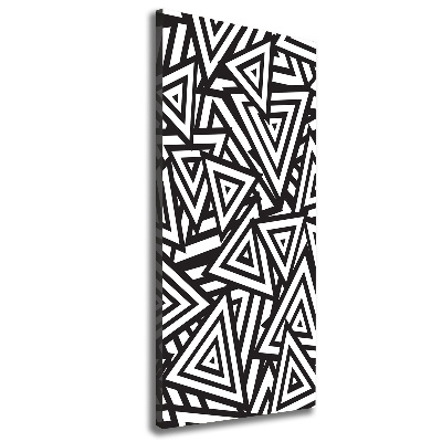 Verticale foto op canvas Achtergrond met driehoeken