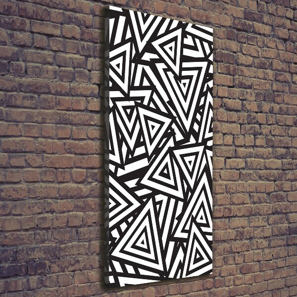 Verticale foto op canvas Achtergrond met driehoeken