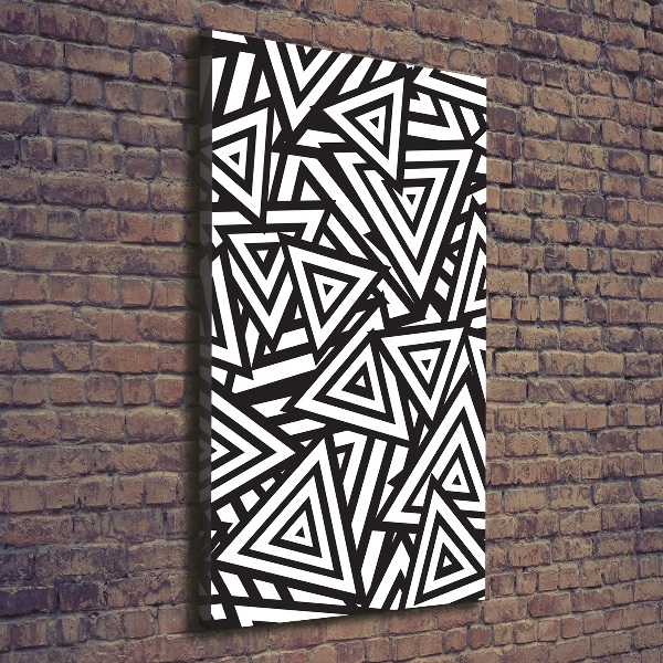 Verticale foto op canvas Achtergrond met driehoeken