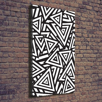 Verticale foto op canvas Achtergrond met driehoeken