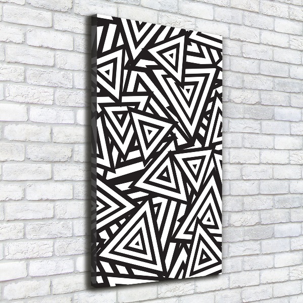 Verticale foto op canvas Achtergrond met driehoeken