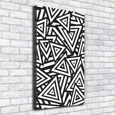 Verticale foto op canvas Achtergrond met driehoeken