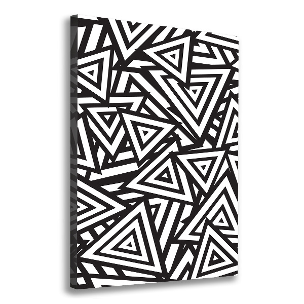 Verticale foto op canvas Achtergrond met driehoeken