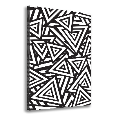 Verticale foto op canvas Achtergrond met driehoeken