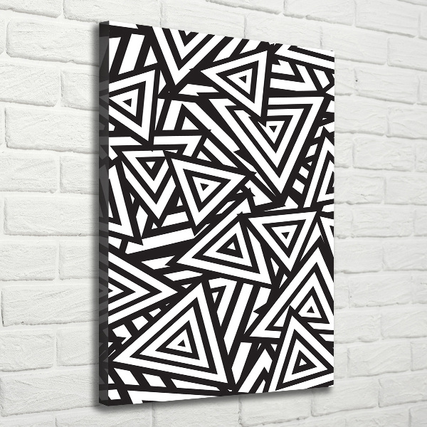 Verticale foto op canvas Achtergrond met driehoeken