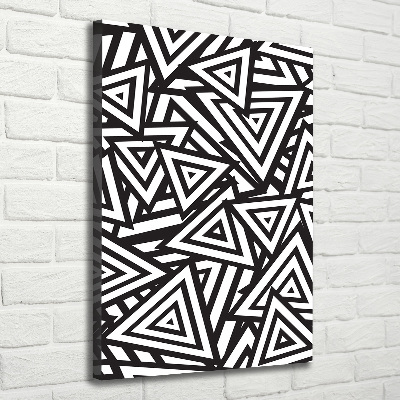Verticale foto op canvas Achtergrond met driehoeken