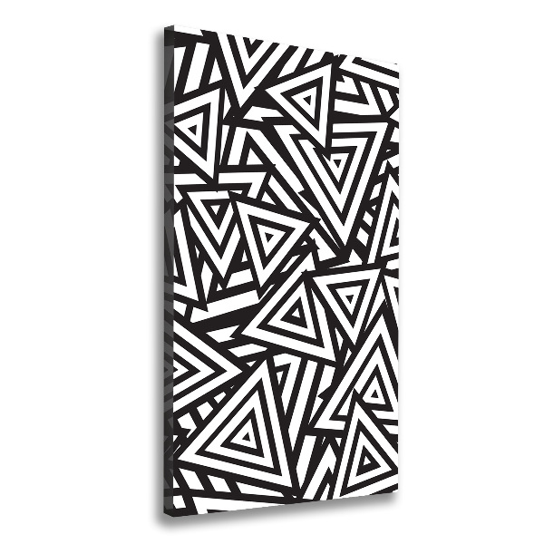 Verticale foto op canvas Achtergrond met driehoeken