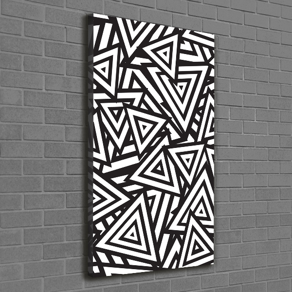 Verticale foto op canvas Achtergrond met driehoeken