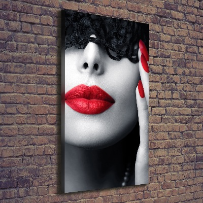 Verticale foto op canvas Kanten masker