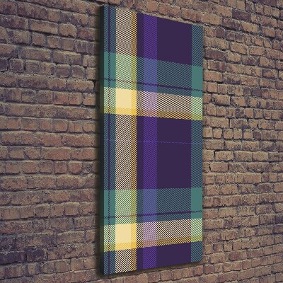 Verticale foto op canvas Geruite textuur