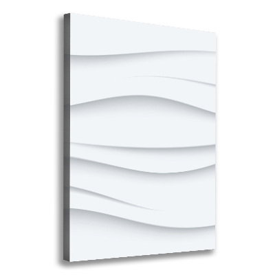 Verticaal schilderij op canvas Abstracte golven