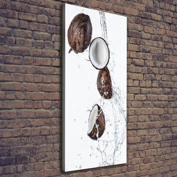 Verticale foto op canvas Kokosnoot