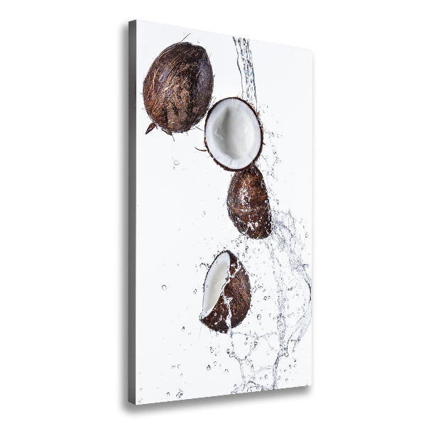Verticale foto op canvas Kokosnoot