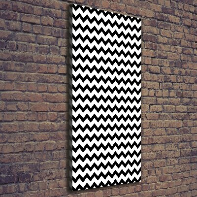 Verticaal canvasschilderij Zigzags