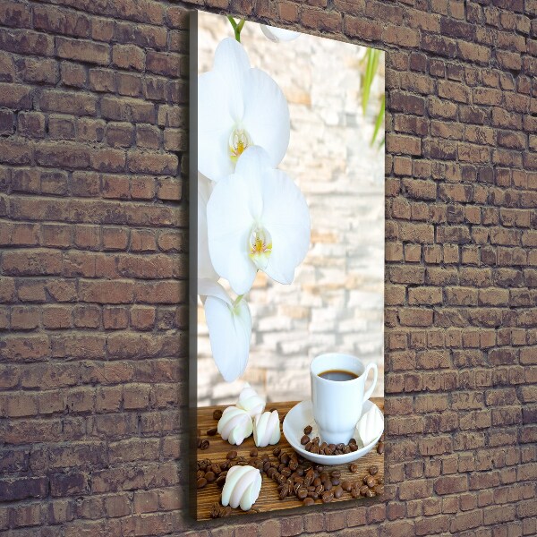 Verticale foto op canvas Een kopje koffie