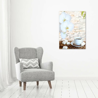 Verticale foto op canvas Een kopje koffie