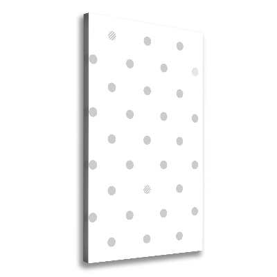 Verticale foto op canvas Stippen en hartjes