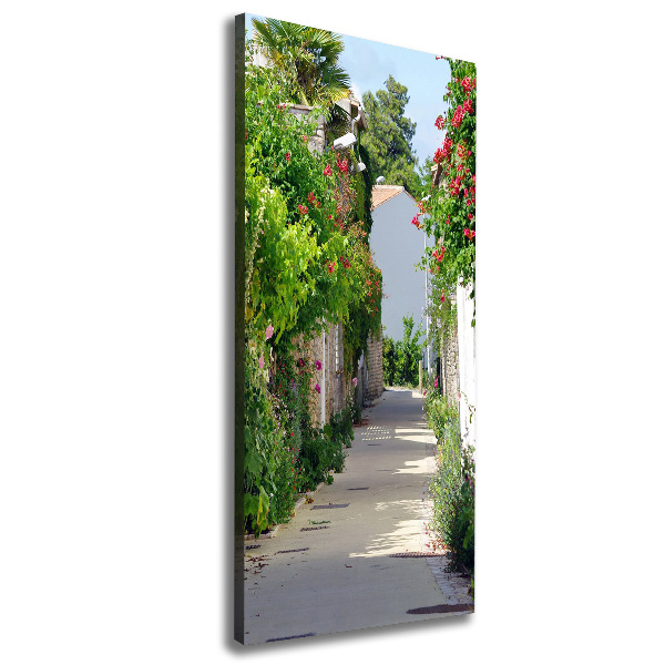 Verticaal schilderij op canvas Franse straten