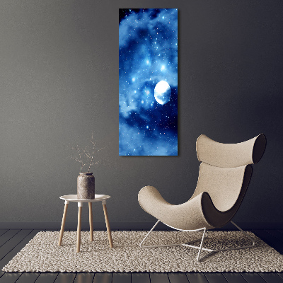 Verticale foto op canvas Volle maan