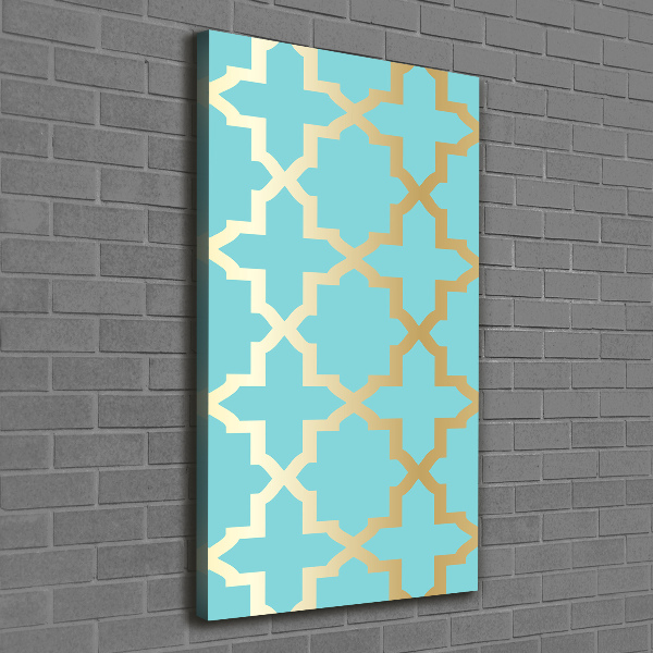 Verticaal canvasschilderij Arabisch patroon