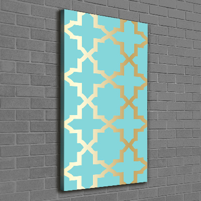 Verticaal canvasschilderij Arabisch patroon