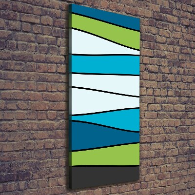 Verticaal schilderij op canvas Kleurrijke strepen